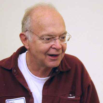 Donald Knuth at a reception for the Open Content Alliance